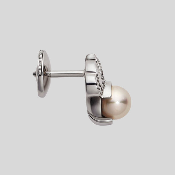Boucles d’oreilles Aigrette et perle Akoya – Image 3