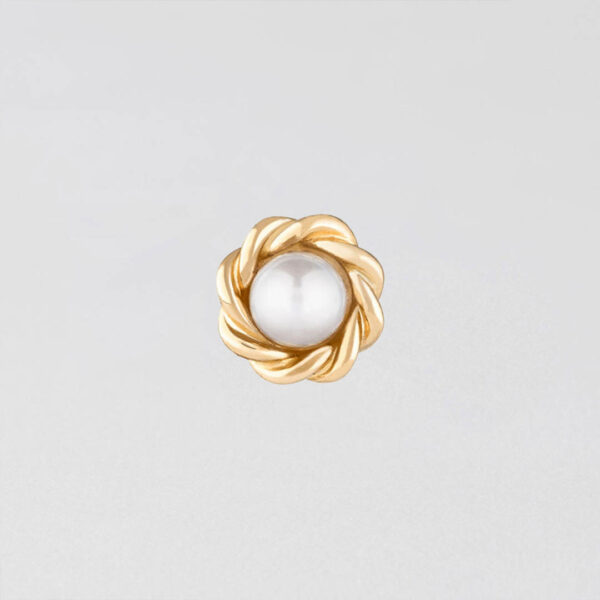 Puce d’oreille Rani perle Akoya or rose