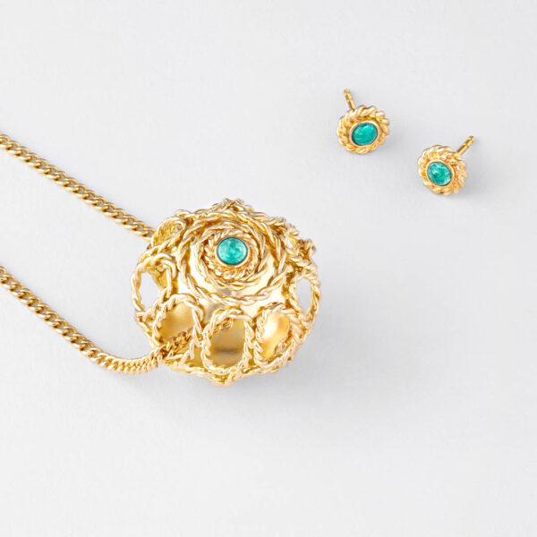 Puces d'oreilles Rani Paraïba or jaune – Image 5